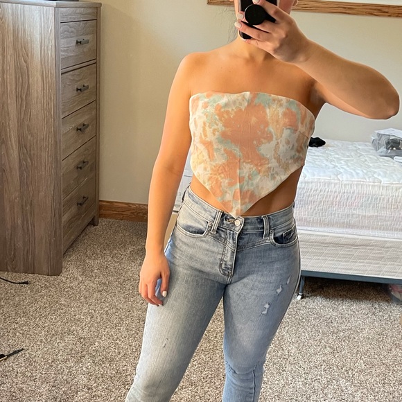 SHEIN boho strapless tube top / Bandana top - Picture 3 of 6